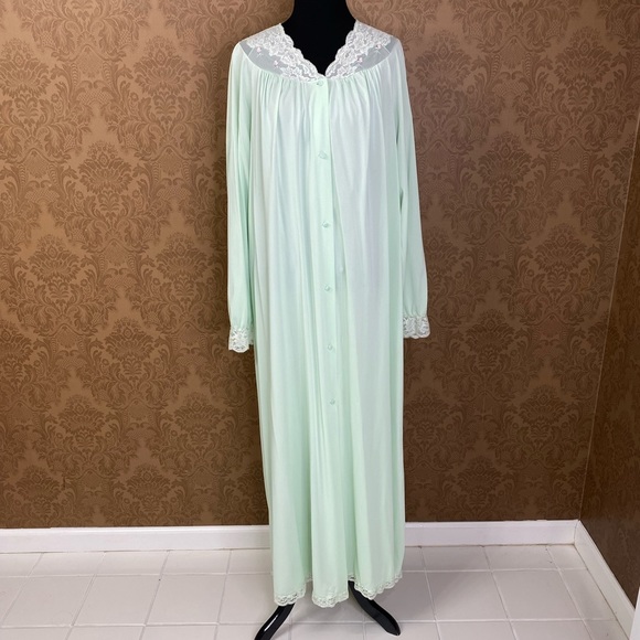 70’s Cottagecore Collared House Coat Robe by Loungees main image 1